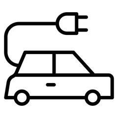 Eco Transport Line Icon