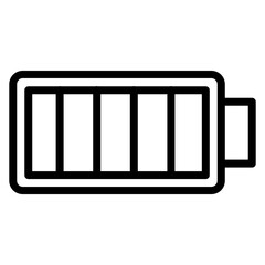 Full Battery Line Icon