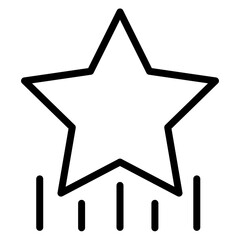 Star Line Icon