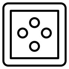 Button Line Icon