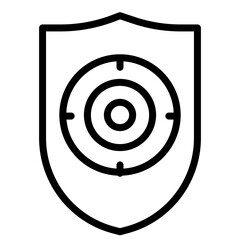 Sheild Line Icon