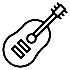 Guitar Line Icon
