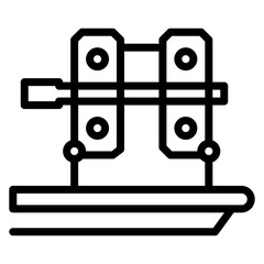Cold Rolling Line Icon
