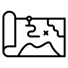 Map Line Icon