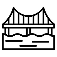 Bridge Line Icon