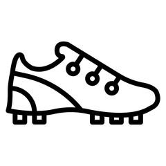 Golf Shoes Line Icon