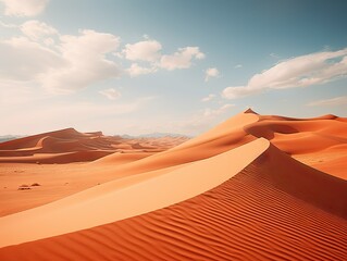Fototapeta na wymiar Apricot Desert Dunes