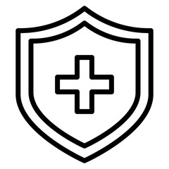 Obraz premium Protective Visor Line Icon