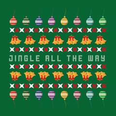 Jingle All the Way. Christmas design.