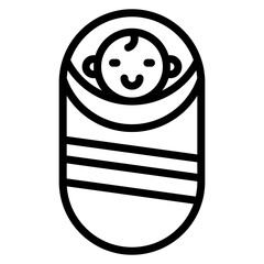 Infant Line Icon