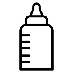 Milk bottle Line Icon