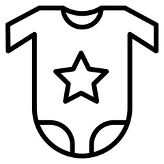 Onesie Line Icon