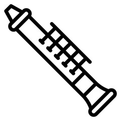 Flute Line Icon © SAMDesigning