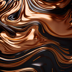 abstract representations of liquid bronze
