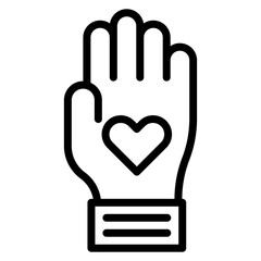Charity Line Icon
