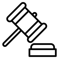 Law Line Icon