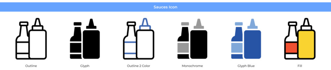 Sauces Icon Set