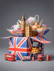Boxing Day, AI generated Illustration: British Tea Party