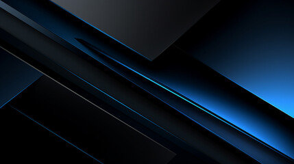 Modern Black Blue Abstract Minimalism: Stylish Background Design
