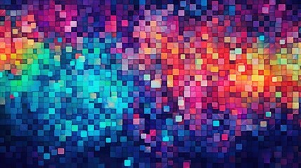 Fototapeta premium pixelated pattern of bright colors