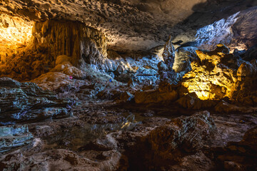 Surprise Cave, aka Sung Sot Cave, located in halong bay, vietnam