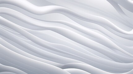 Abstract white grey waves smooth blurred background