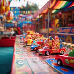 The fun and games of a carnival are on full display