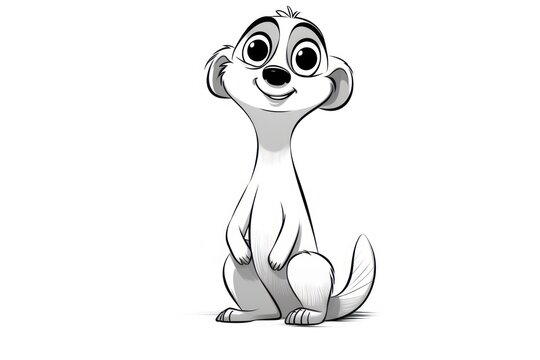  a drawing of a cartoon character from the animated movie lady and the tramp, with a big smile on its face, sitting in front of a white background.