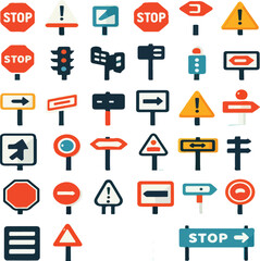 traffic sign icons