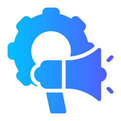 marketing automation gradient icon