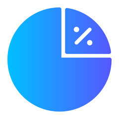 percentage gradient icon