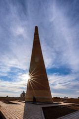 Kutlug-Timur Minaret in Konye-Urgench of Turkmenistan, the site of the ancient town of Gurgānja, a world heritage site
