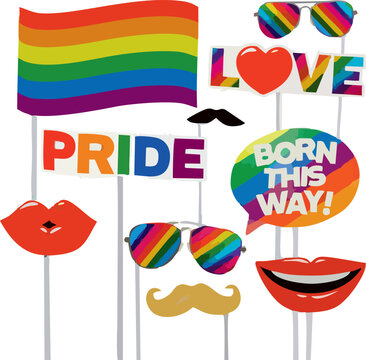 Pride Flag, Pride, Flag, Pride, LGBTQ+, LGBTQ+ Stickers, stickers, Pride sticker