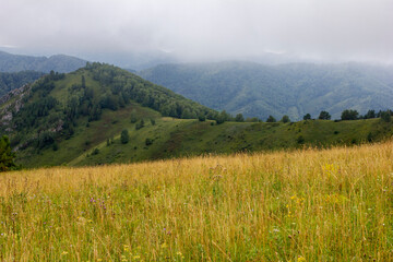 Beautiful view of the mountains in autumn