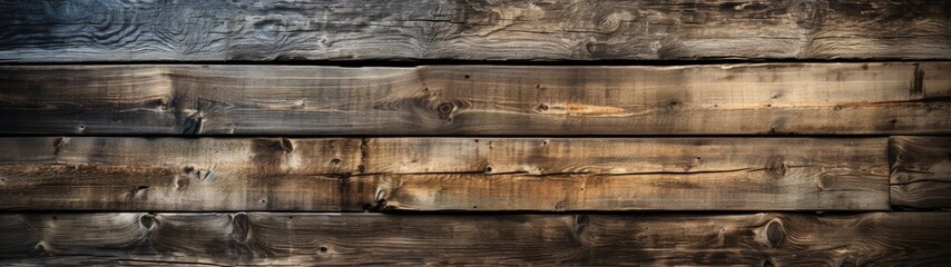 Weathered Wooden Planks Close-Up