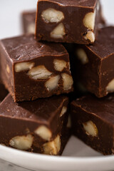 Chocolate macadamia fudge