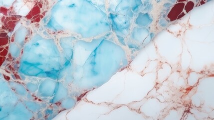 Stone marble texture background red blue colors. Patterned natural of abstract wall marble