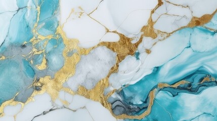 Stone marble texture background blue golden white colors. Patterned natural of abstract wall marble