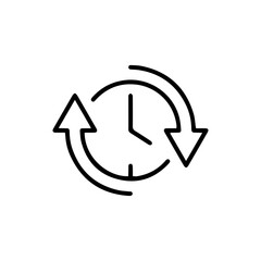 Time and Clock Icon vector design