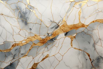  a close up of a marble table with gold leaf veining on the edges of the table and the top of the table is white with gold leaf veining on the edges.