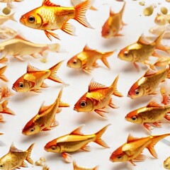 Naklejka premium goldfish in aquarium