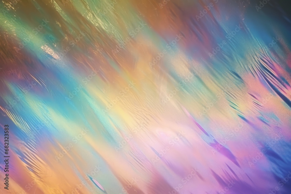 Poster vintage dusted color holographic abstract multicolored background. generative ai