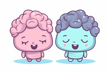 Obraz premium Vector kawaii cartoon illustration character icon design. Generative AI