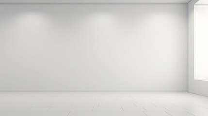A large blank wall in a modern office space for product mockup  AI generated illustration