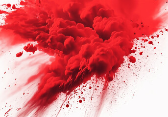 赤い粒子が爆発する幻想的なテクスチャ背景 - obrazy, fototapety, plakaty