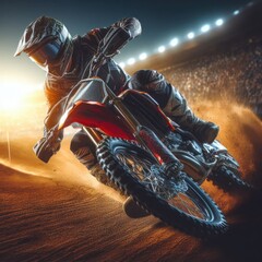 person riding a motorcycle motorcycle racing - obrazy, fototapety, plakaty