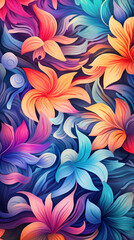 Fototapeta na wymiar abstract flowers background