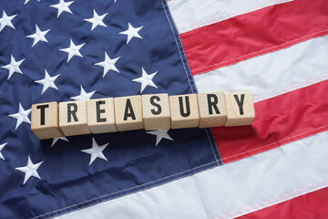 Treasury bonds is shown using the text and USA flag