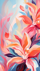 Fototapeta na wymiar abstract flowers background