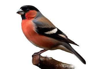 Eurasian bullfinch cut out